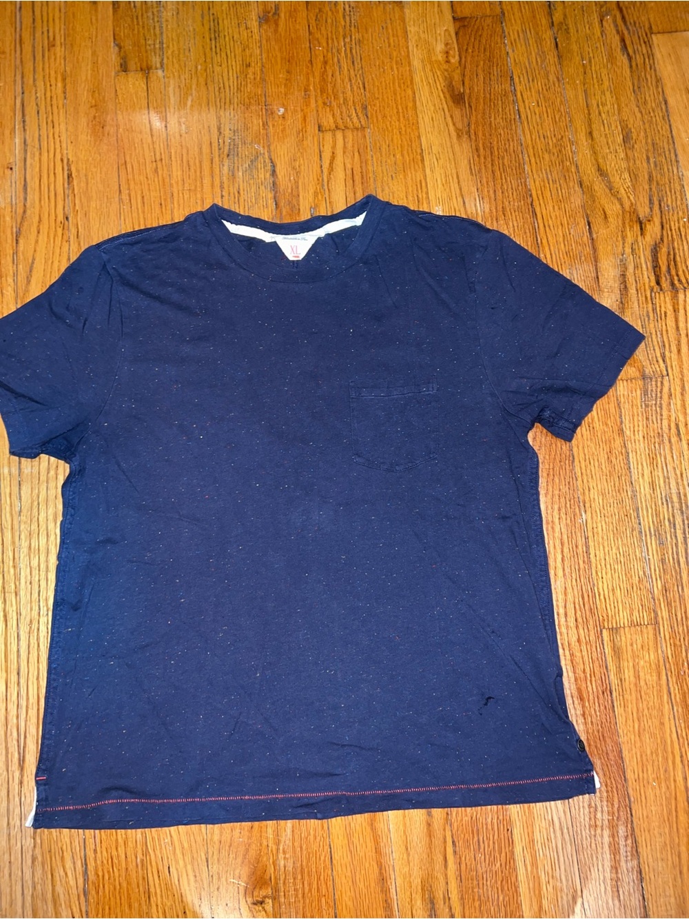 Rag & Bone Men’s XL Navy Speckled Pocket T-Shirt Johnnie-O